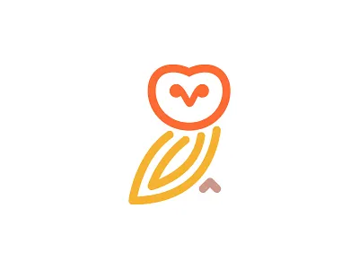 Barn Owl Logo animal barn owl boutique brand logo owl