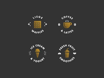 Waffleton Window Graphics canada design food graphic icon logo set simple