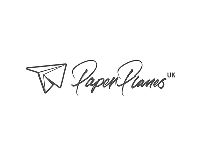 PaperPlanesUK ai calligraphy cursive handwriting illustration lettering logo logotype paint brush pen tool vector wacom