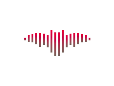 Sound wave + bat, music logo design symbol audio engineering production bat bats beat bat batman logo logo design music records label sound wave symbol mark icon wings