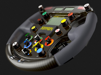 F1 2000 Steer Dribbble 3d ahurig automotive blender cgi f1 ferrari formula one maxence race scuderia ferrari substance designer