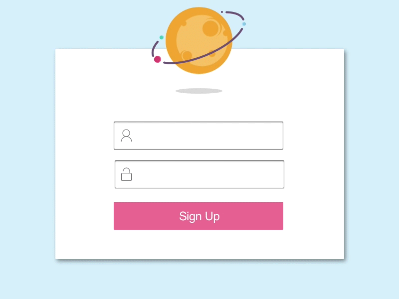 Daily UI #01 - Sign Up animation ui