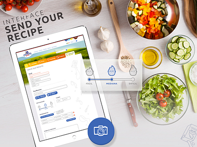 Mococa - Send your recipe UI food interface milk mococa recipe send your recipe ui