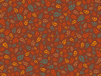 Autumn pattern autumn leaves pattern retro vintage