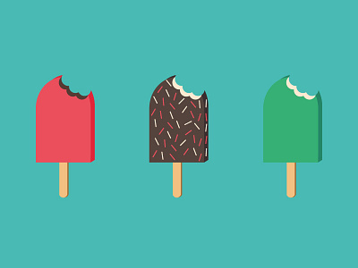 Ice Lollies digital graphic ice icon icons lollies set tech ui uk user ux