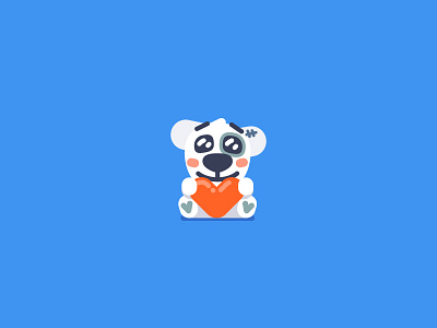 Spotty the dog character flat icon illustration map spotty stolz vkfest vkontakte