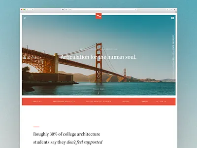 ACA Landing Page Design architecture branding christian concept dallas francisco landing page red san ux web