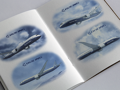 Boeing - Sketchbook Mockup logo mockup sketch