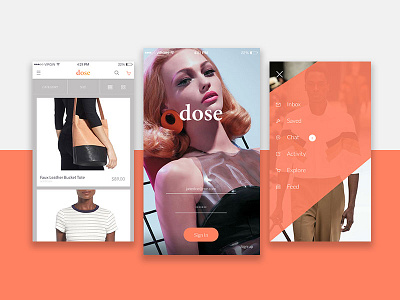 Dose fashion mobile ui ux web