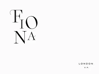 Fiona branding custom type sub marks typography
