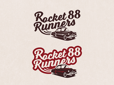 Vintage Car Logo branding car classic illustration lettering lockup logo racing script typography vintage