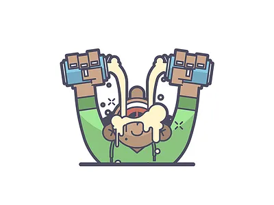 Chug Chug Chug! beer chug drink drown drunk illustration line art