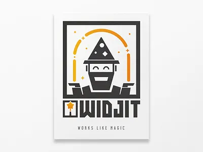 WIDJIT Sticker branding illustration magic magic wand sticker widjit wizard
