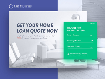 Sebonic-Financial: conversion landing page admin clean conversion debt furniture home homepage landing loan quote real estate simple ui design uikreative uiux designer user experience design website