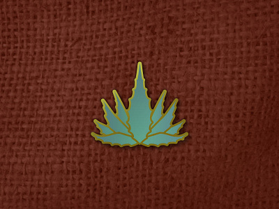 Agave Pin agave aloe cactus collectable enamel gradient pin plant succulent