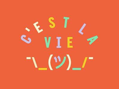c'est la vie emoji french shruggie