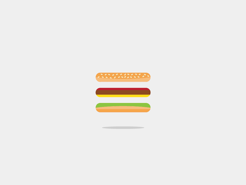 Hamby & Fries animated animation button fries gif hamburger menu mobile navigation responsive