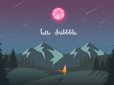 Hello Dribbble dribbble hello