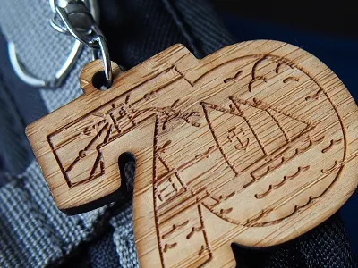 70 ans dans le vent ! ai bordeaux logo scout scouting strokes wood