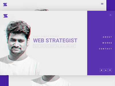 Sarozpoddar personal website portfolio resume ui design web designer