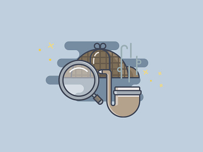 Sherlock design draw icon iconography illustrator ui ui design