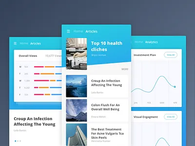 Health App Design analytics android app application care health healthcare iphone los angeles stats ui
