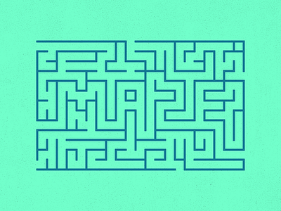 Maze box design graphic maze outline path