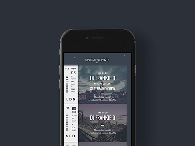 Events Planner (Prototype) design events ios iphone meditation mobile planner prototype ui ux