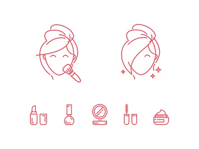 Makeup icons