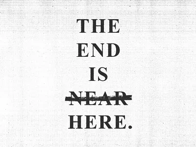 Sign of the Times (New Roman) black texture type typography white