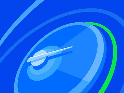 Dashboard blue boost dashboard fast green