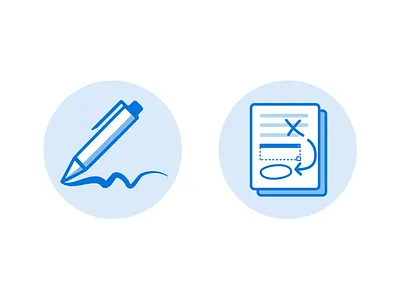 Sign & Edit Icons edit icons shaded sign