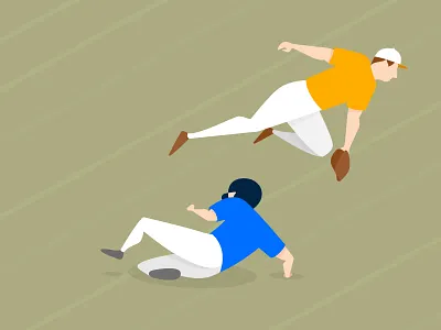 Baseball Illustration baseball baseball action baseball illustration hustle hustle sports illustration minimal sports illustration