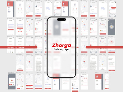 Zhorga Delivery App mobile app uiux