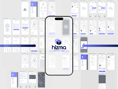 Hizma Delivery App mobile app uiux