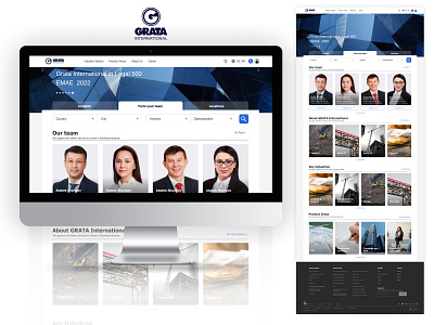 Grata International Website uiux website