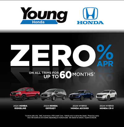 Young Honda_FB ads_OFFER color elevateads graphicdesign layering lighting reflection typography