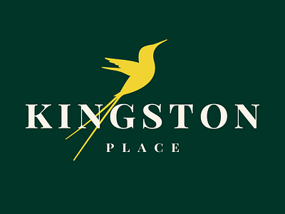 Kingston Place Brand Identity bird branding color graphic design logo typography