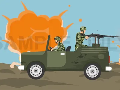 2D War Ground 2d 2d animation after effects aftereffects animation branding explainers marketing motiongraphics