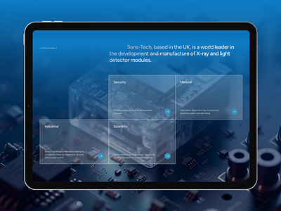 Refreshed concept for Sens-Tech concept personal project tech uiux webdesign
