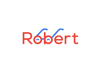 Robert emotion glasses happy icon logo