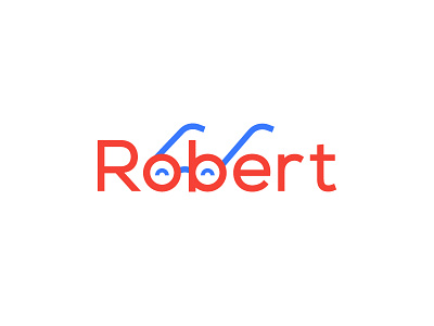 Robert emotion glasses happy icon logo