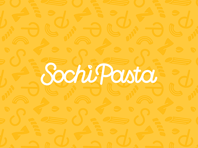 Sochi Pasta brand brandidentity branding food identity logo logotype meal pasta white yellow