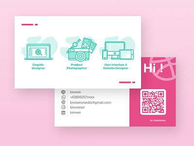 Illustration for business card business card contact illustration name photography portfolio tosca vector