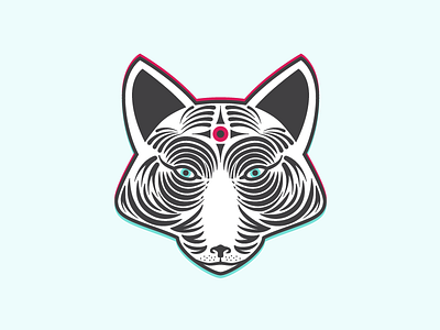 New Fox Grin Illustration band logo fox illustration logo