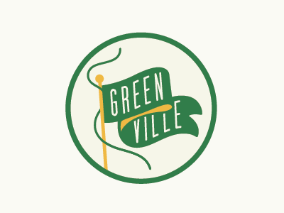 Lil Gville Patch branding city dapper ink flag greenville illustration line modern patch pin round typography