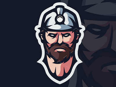 MINER Logo / Illustration / Mascot esports logo miner speedart sports youtube