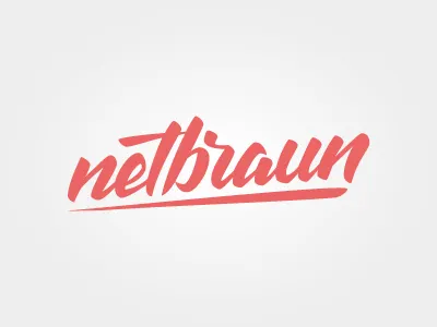 Netbraun Mkt Agency branding creative lettering logo