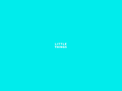 Little Things