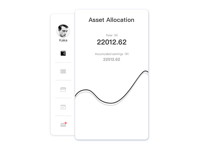 continuation RRJC app redesign and app black data design finance ios minimalist p2p ui white